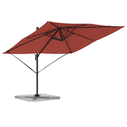 Roma Parasol Röd 286 x 284 x 265 cm Aluminium och Polyester