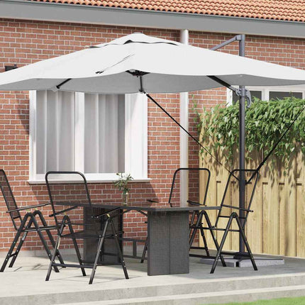 Parasoll Sand 351 x 250 x 260 cm Polyester och aluminium