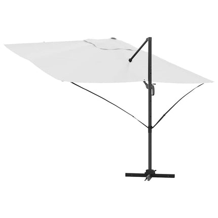 Parasoll Sand 351 x 250 x 260 cm Polyester och aluminium