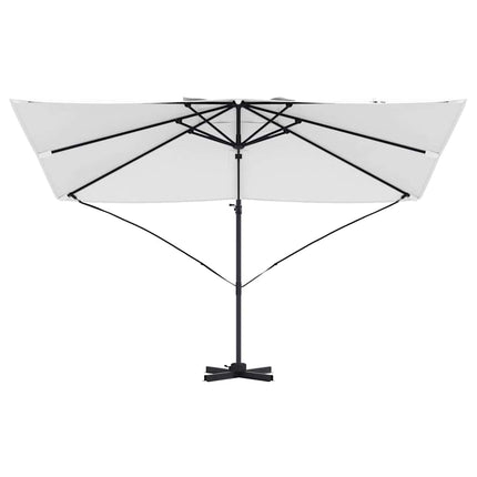 Parasoll Sand 351 x 250 x 260 cm Polyester och aluminium