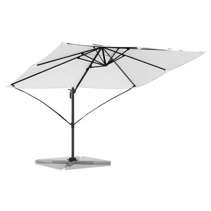 Parasoll Sand 351 x 250 x 260 cm Polyester och aluminium