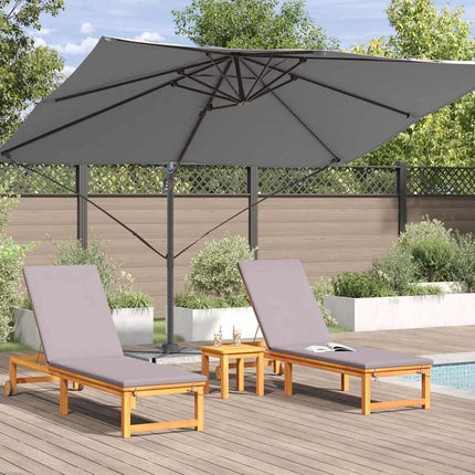 Parasoll Antracit 351 x 250 x 260 cm Polyester och aluminium