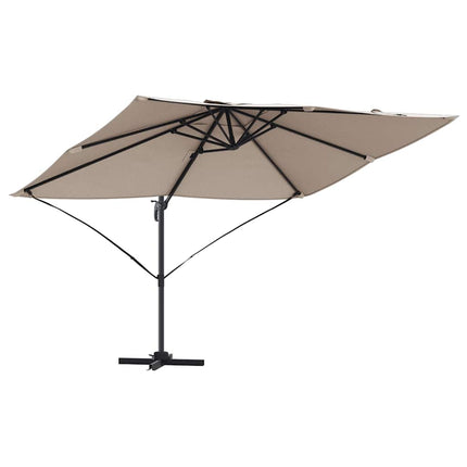 Parasoll Taupe 351 x 250 x 260 cm Polyester och aluminium