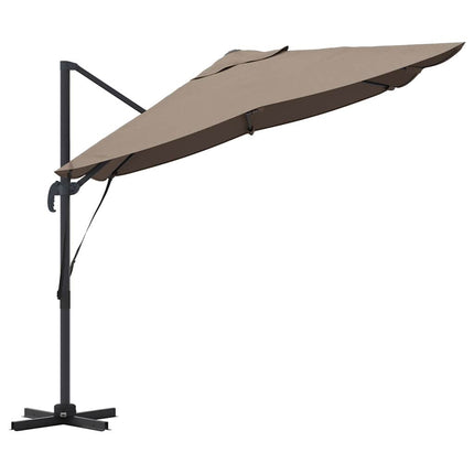Parasoll Taupe 351 x 250 x 260 cm Polyester och aluminium
