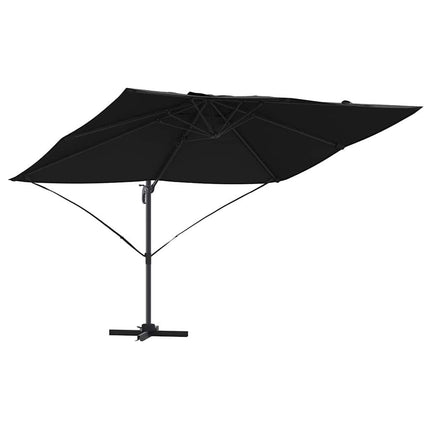 Parasoll Svart 351 x 250 x 260 cm Polyester och aluminium