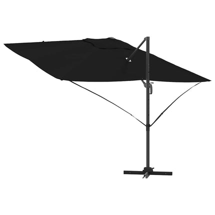 Parasoll Svart 351 x 250 x 260 cm Polyester och aluminium