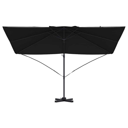 Parasoll Svart 351 x 250 x 260 cm Polyester och aluminium