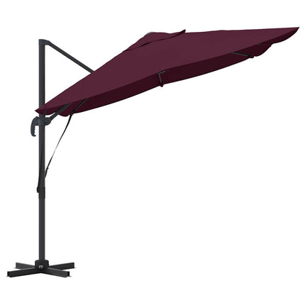 Parasoll Bordeaux Röd 351 x 250 x 260 cm