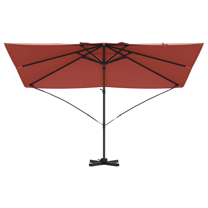 Parasoll Terracotta 351 x 250 x 260 cm Polyester och aluminium