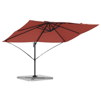 Parasoll Terracotta 351 x 250 x 260 cm Polyester och aluminium