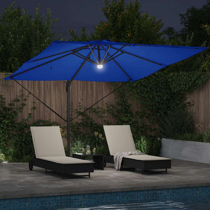 Roma Parasol Blå 286 x 284 x 270 cm Aluminium och Polyester