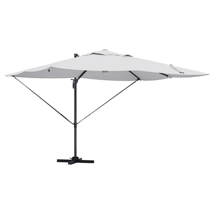Parasoll Sand 351 x 250 x 253 cm Polyester och aluminium