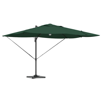 Parasoll Grön 351 x 250 x 253 cm Polyester och aluminium