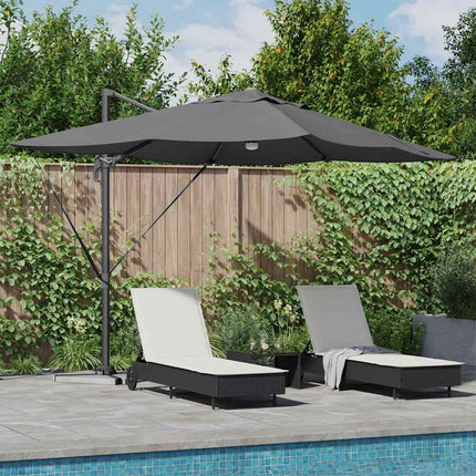 Parasoll Antracit 351 x 250 x 253 cm Polyester och aluminium
