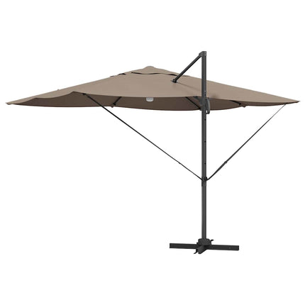 Parasoll Taupe 351 x 250 x 253 cm Polyester och aluminium
