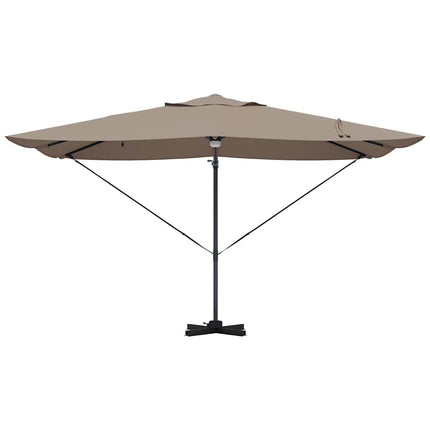 Parasoll Taupe 351 x 250 x 253 cm Polyester och aluminium