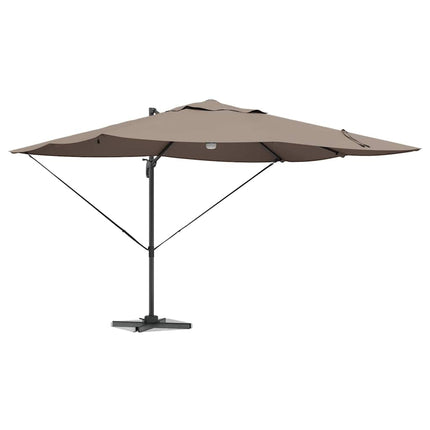 Parasoll Taupe 351 x 250 x 253 cm Polyester och aluminium