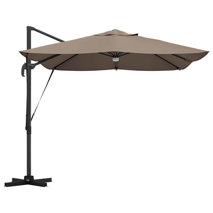 Parasoll Taupe 351 x 250 x 253 cm Polyester och aluminium