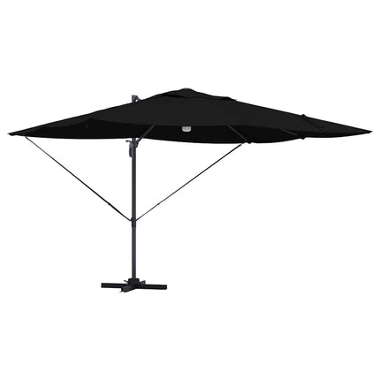 Parasoll Svart 351 x 250 x 253 cm Polyester och aluminium
