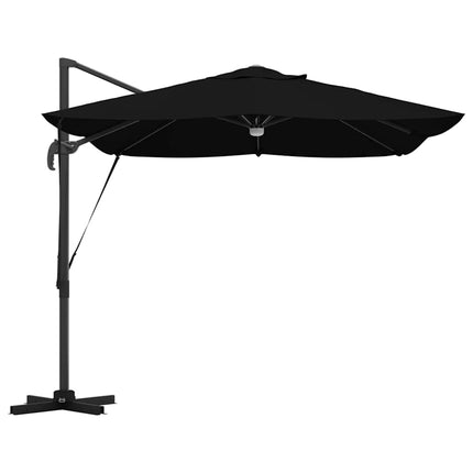 Parasoll Svart 351 x 250 x 253 cm Polyester och aluminium