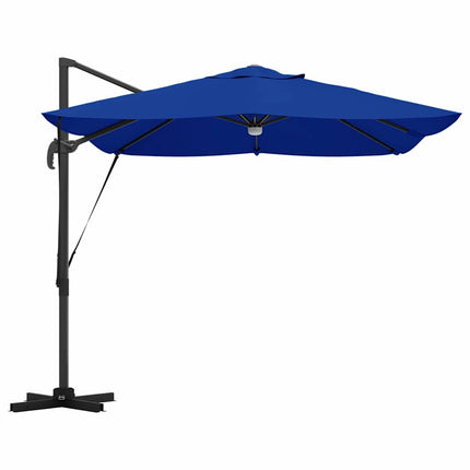 Parasoll Azurblå 351 x 250 x 253 cm Polyester och aluminium