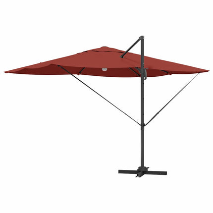Parasoll Terracotta 351 x 250 x 253 cm Polyester och aluminium