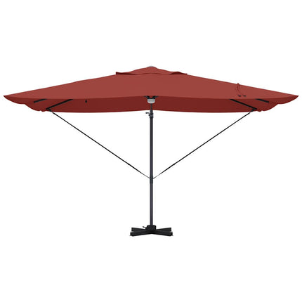 Parasoll Terracotta 351 x 250 x 253 cm Polyester och aluminium
