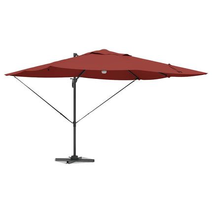 Parasoll Terracotta 351 x 250 x 253 cm Polyester och aluminium