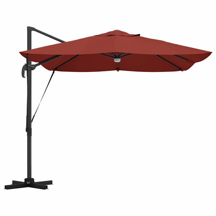 Parasoll Terracotta 351 x 250 x 253 cm Polyester och aluminium