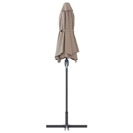 Trädgårdsparasol Taupe 370 x 197 x 239 cm