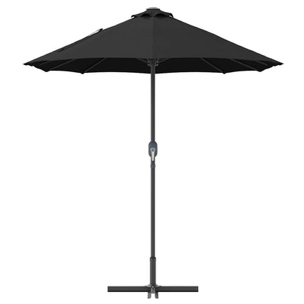 Trädgårdsparasol Svart 370 x 197 x 239 cm