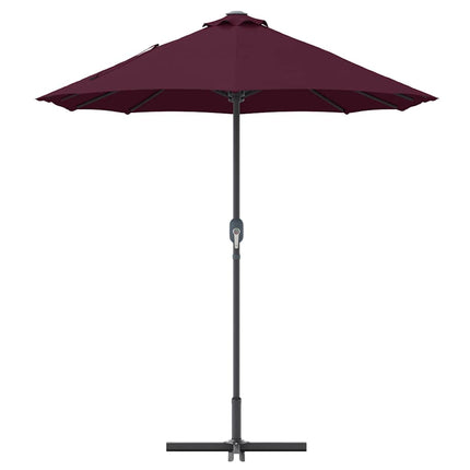 Trädgårdsparasol Bordeaux Röd 370 x 197 x 239 cm