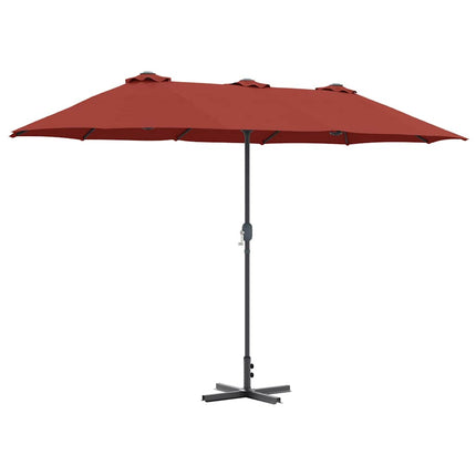 Trädgårdsparasol Terracotta 370 x 197 x 239 cm
