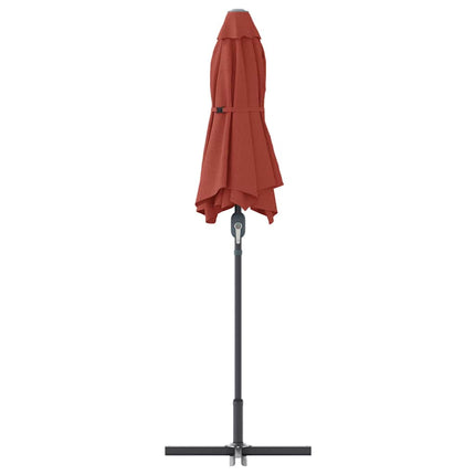 Trädgårdsparasol Terracotta 370 x 197 x 239 cm