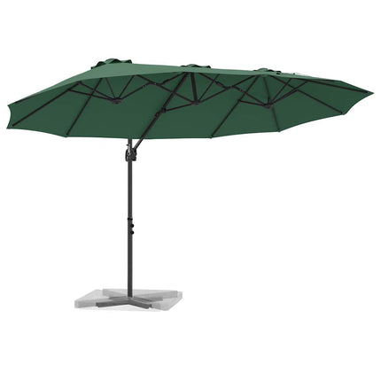 Parasoll Grön 372 x 198 x 243 cm Polyester och aluminium