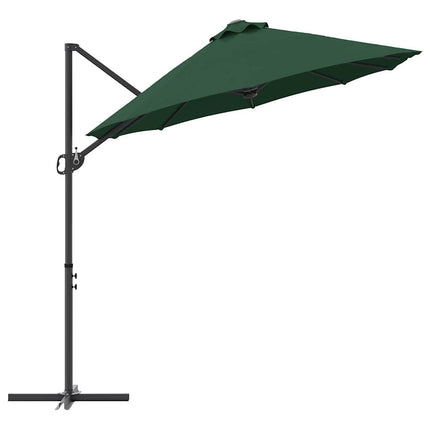 Parasoll Grön 372 x 198 x 243 cm Polyester och aluminium