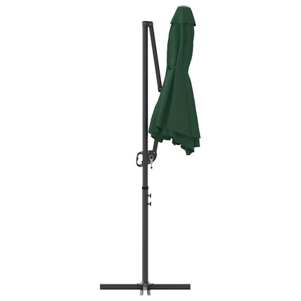 Parasoll Grön 372 x 198 x 243 cm Polyester och aluminium