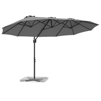 Parasoll Antracit 372 x 198 x 243 cm Polyester och aluminium