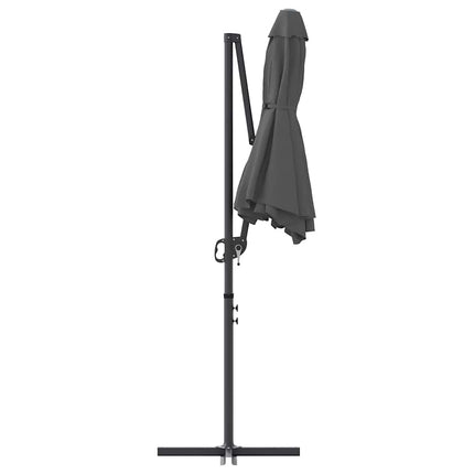 Parasoll Antracit 372 x 198 x 243 cm Polyester och aluminium