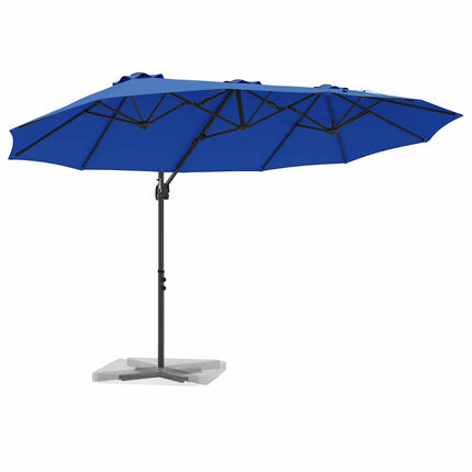 Parasoll 372 x 198 x 243 cm Polyester och aluminium Azurblå