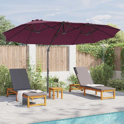 Parasoll Bordeaux Röd 372 x 198 x 243 cm