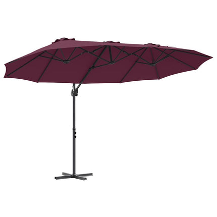 Parasoll Bordeaux Röd 372 x 198 x 243 cm