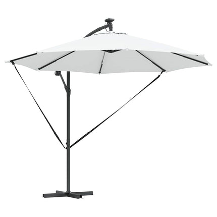 Parasoll Sand 294 x 294 x 248 cm Polyester och aluminium