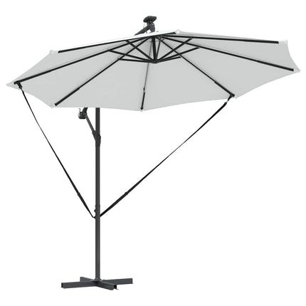 Parasoll Sand 294 x 294 x 248 cm Polyester och aluminium