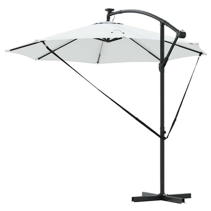 Parasoll Sand 294 x 294 x 248 cm Polyester och aluminium