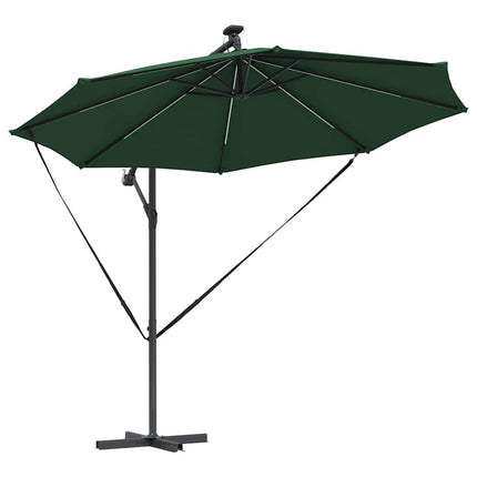 Parasoll Grön 294 x 294 x 248 cm Polyester och aluminium