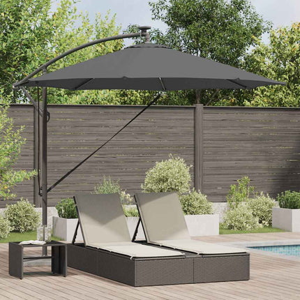 Parasoll Antracit 294 x 294 x 248 cm Polyester och aluminium
