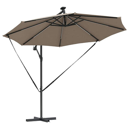 Parasoll Taupe 294 x 294 x 248 cm Polyester och aluminium