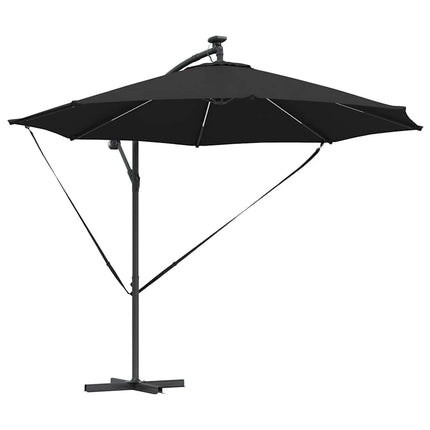 Parasoll 294 x 294 x 248 cm Polyester och aluminium Svart