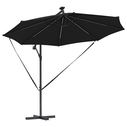 Parasoll 294 x 294 x 248 cm Polyester och aluminium Svart